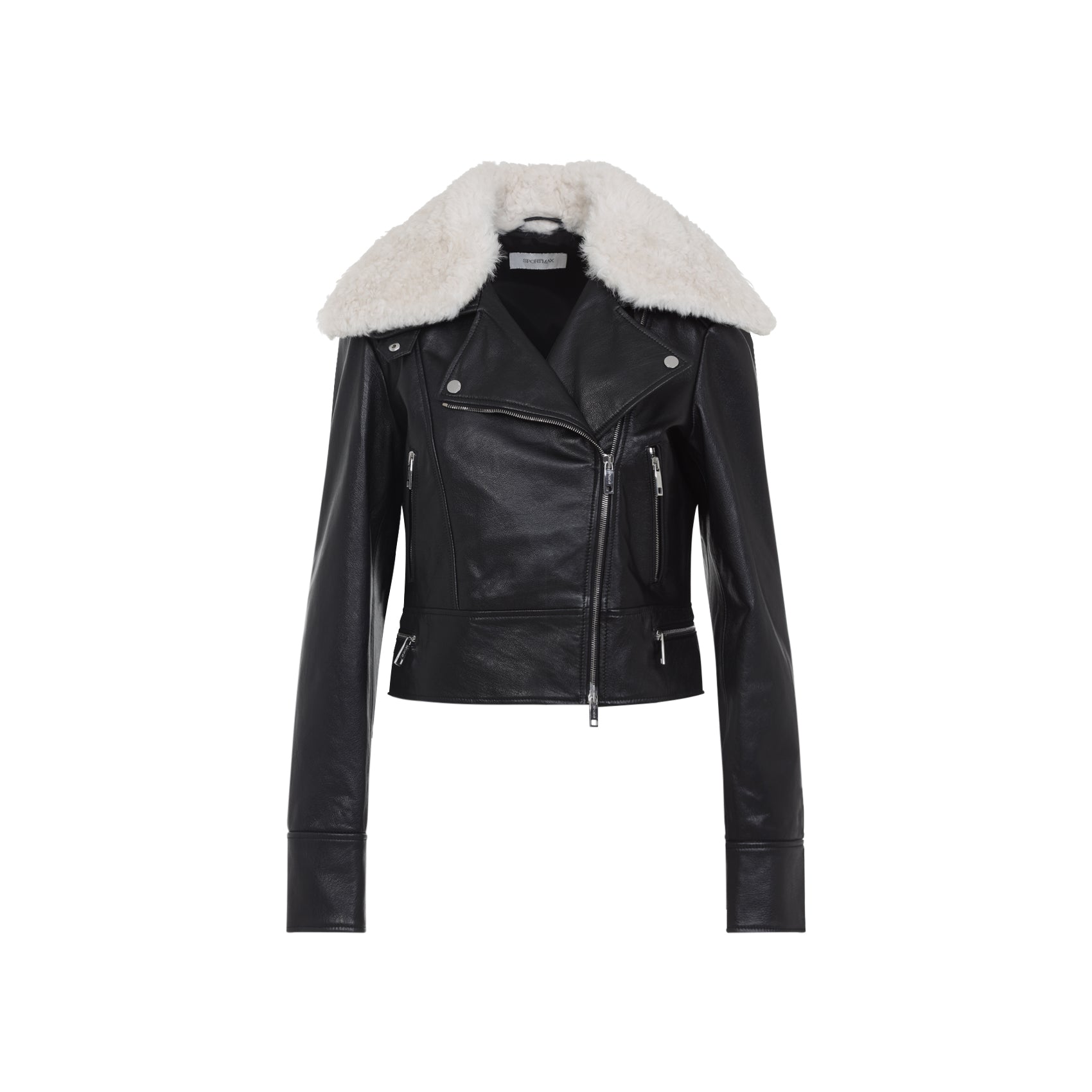 MAX MARA SPORTMAX Toscana Leather Biker Jacket for Women