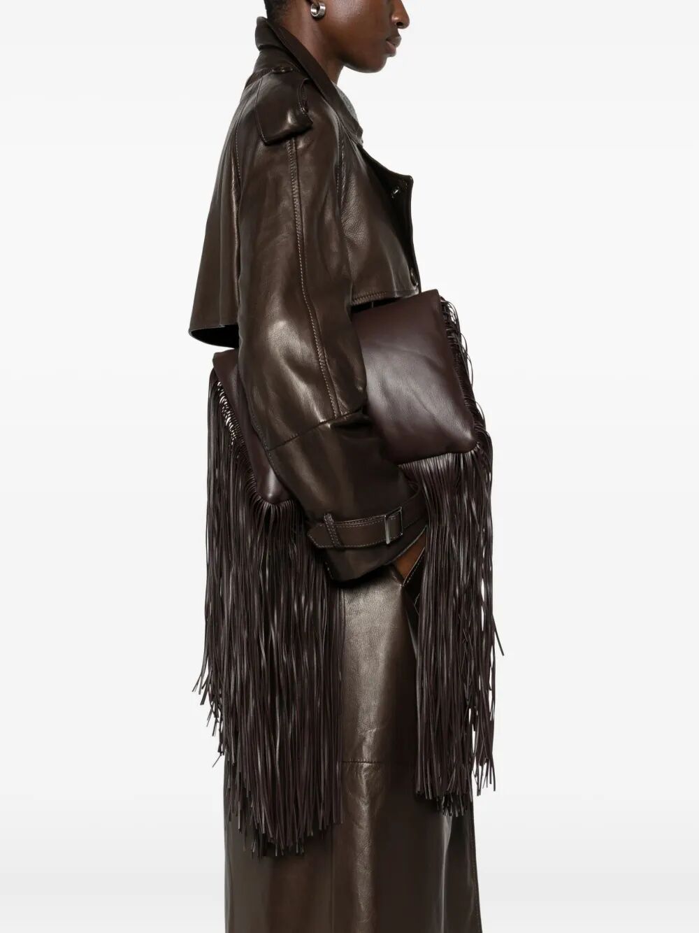 MAX MARA SPORTMAX Maxi Soft Fringes Handbag