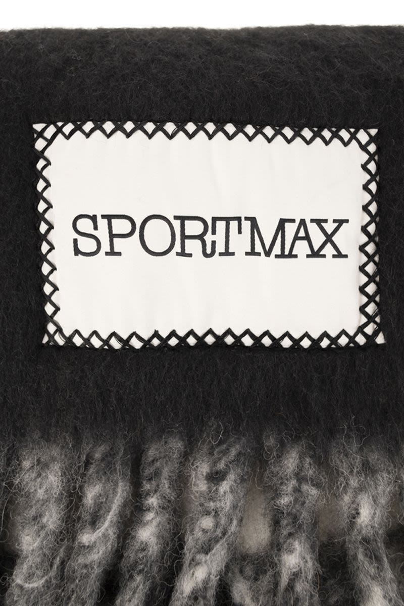 MAX MARA SPORTMAX Two-Colour Fringe Scarf - 28 x 245 cm