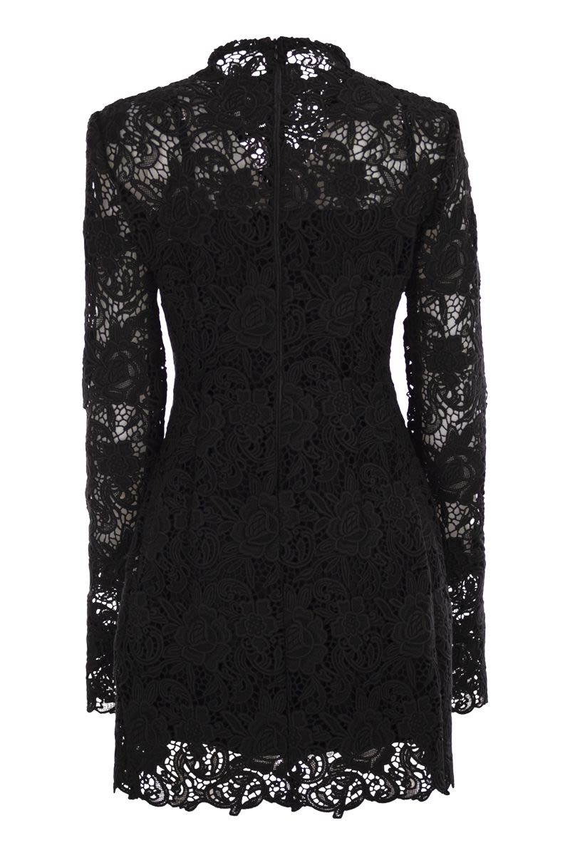 MAX MARA SPORTMAX Floral Macramé Mini Dress