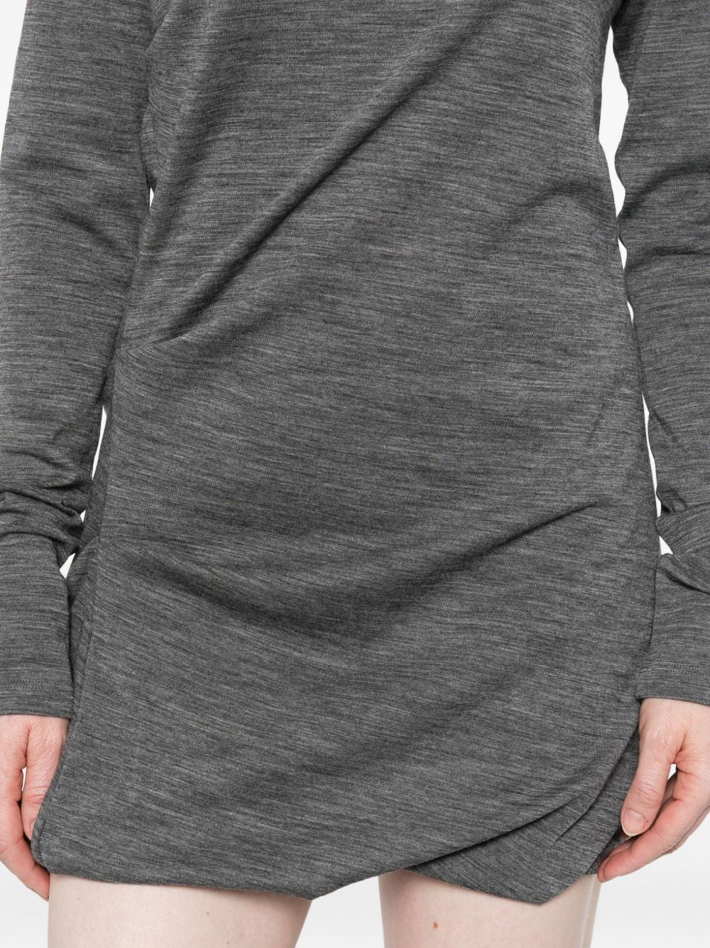 MAX MARA SPORTMAX High-Neck Puffed Hem Dress