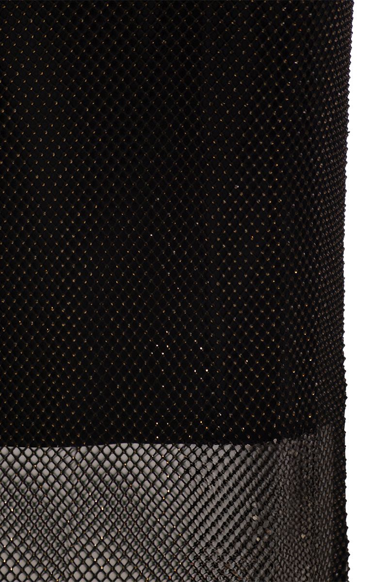 MAX MARA SPORTMAX Elegant Long Skirt with Rhinestones