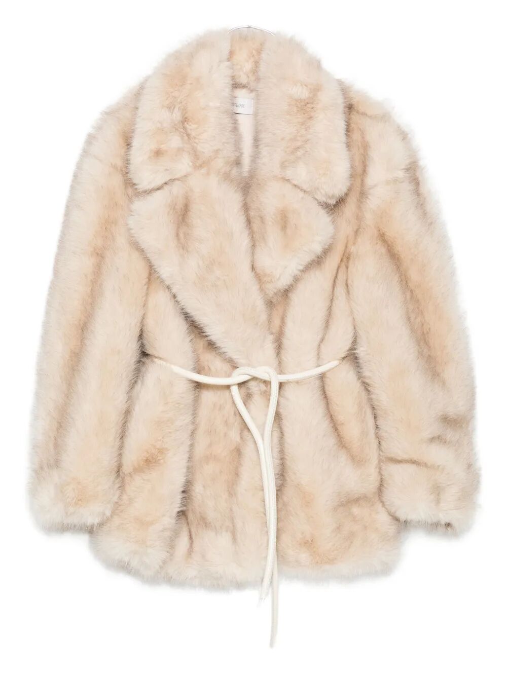 MAX MARA SPORTMAX Eco-Fur Jacket with Hook and Loop Closure - Women's Outerwear