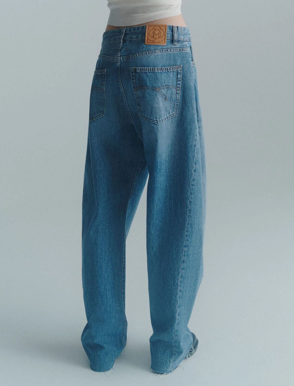 MARELLA Barrel Denim Trousers for Women - FW25 Season