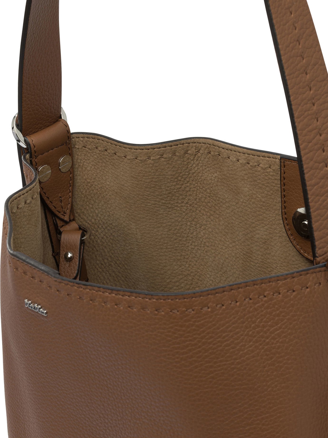 MAX MARA Elegant Cow Leather Shoulder Handbag