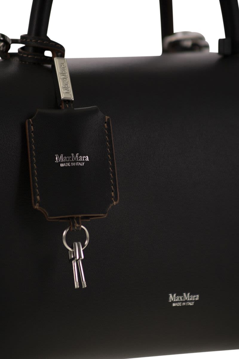 MAX MARA Medium Satchel in Natural Leather