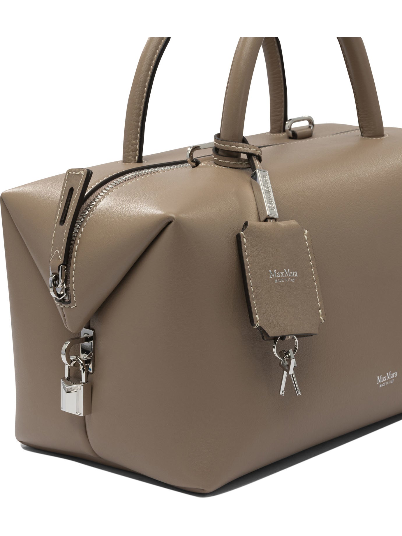 MAX MARA Elegant Satchel Handbag with Magnetic Closure