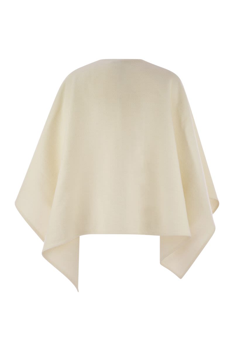 MAX MARA Alpaca and Wool Poncho 125 X 123 CM