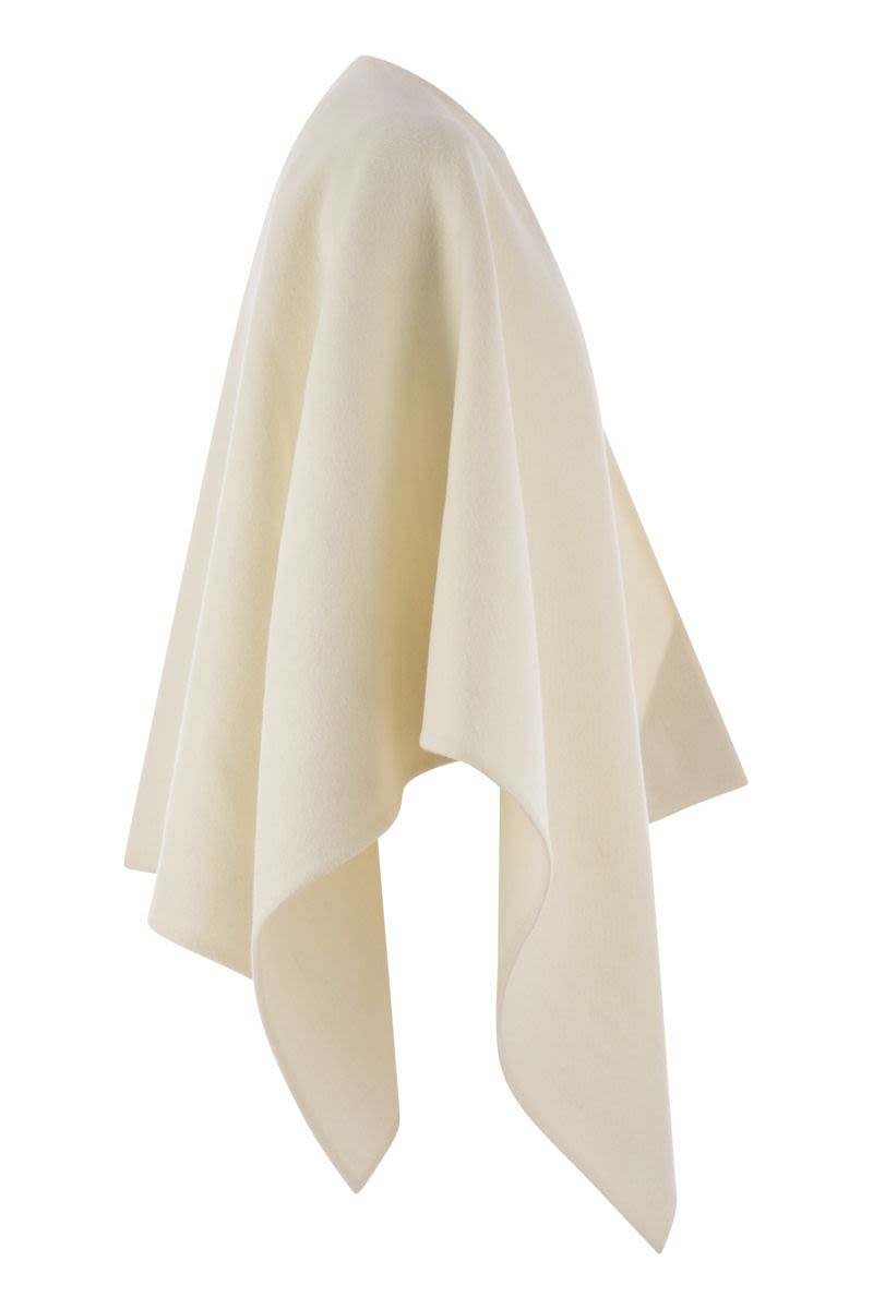 MAX MARA Alpaca and Wool Poncho 125 X 123 CM