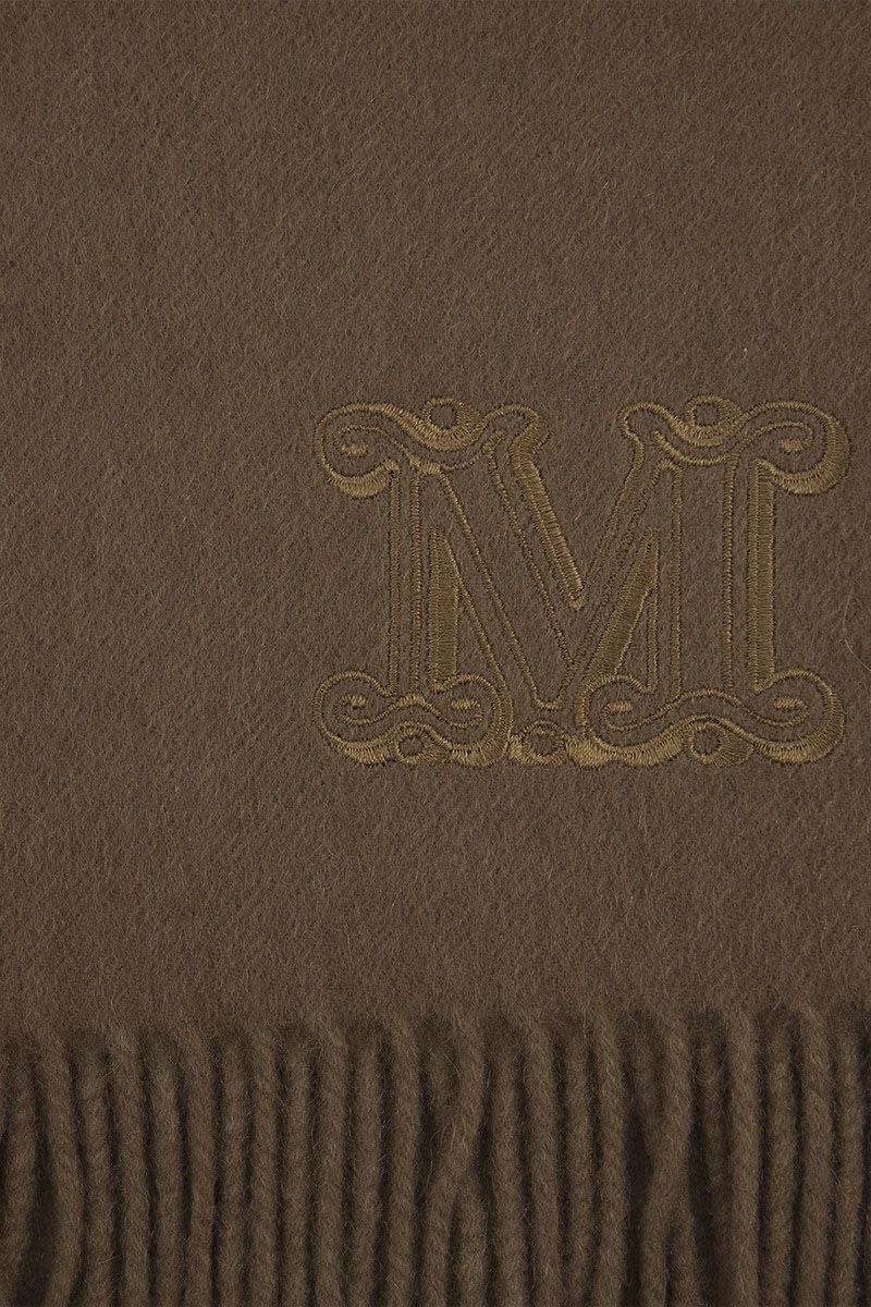 MAX MARA Cashmere Scarf with Fringes - 190 x 28 CM