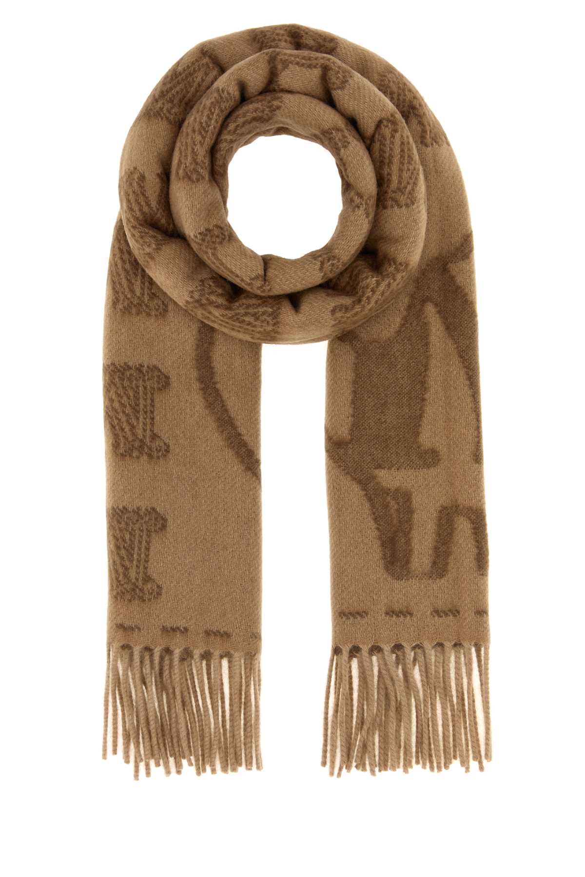 MAX MARA Embroidered Cashmere Wsteddy Scarf