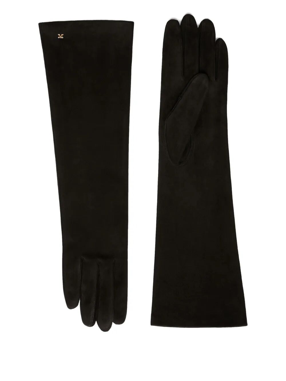 MAX MARA Luxury Long Gloves with Monogram Detail