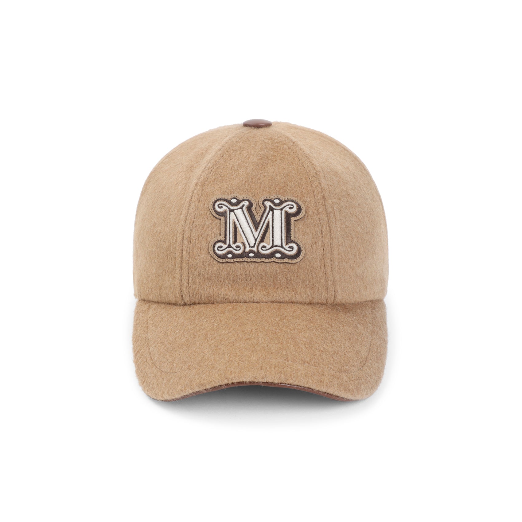 MAX MARA Wool Fedora Logo Baseball Hat