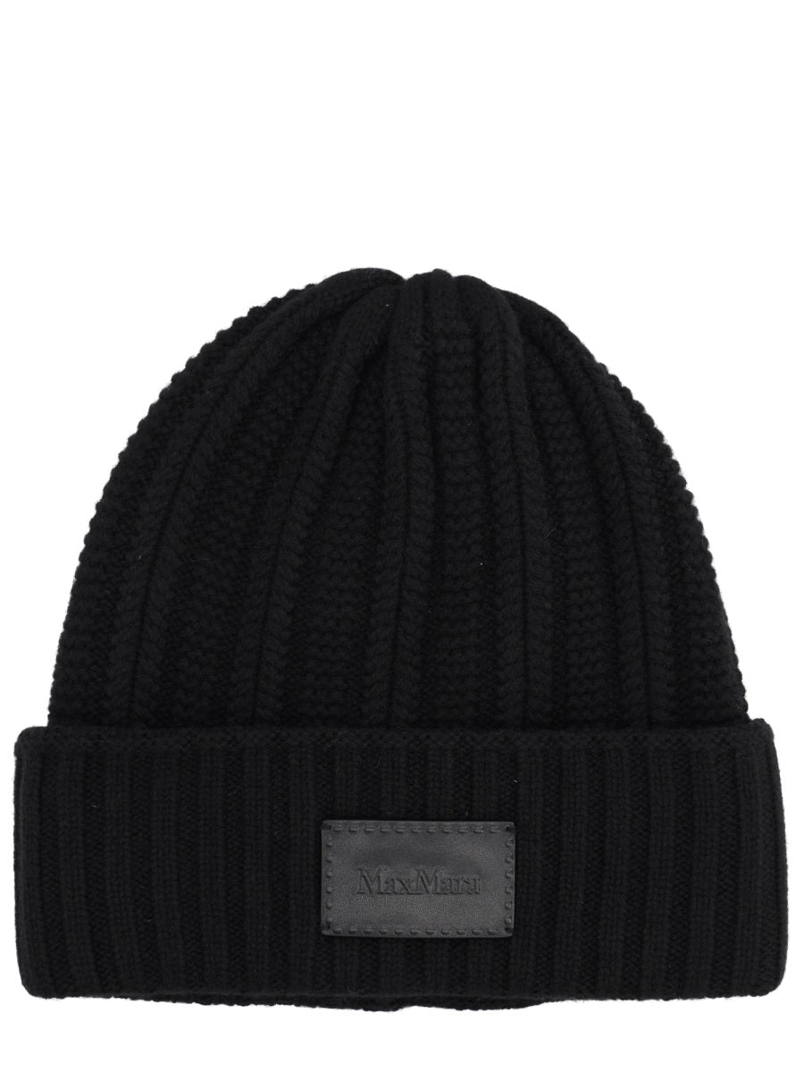 MAX MARA Cashmere Cap with Logo for Women