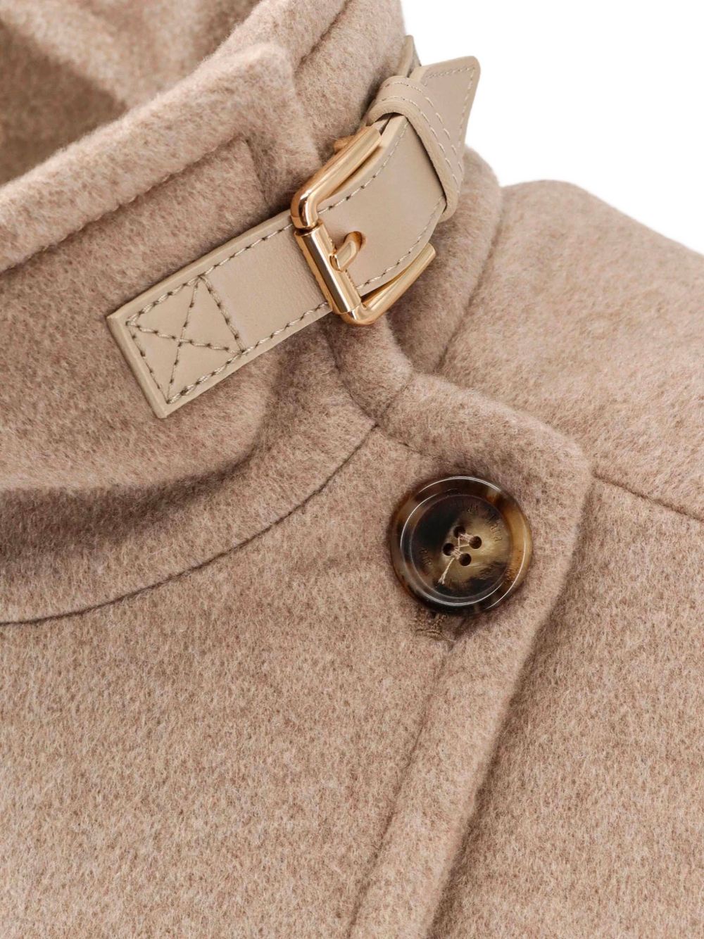 MAX MARA Women's Mini Double-Breasted Cloak with Belted Waist