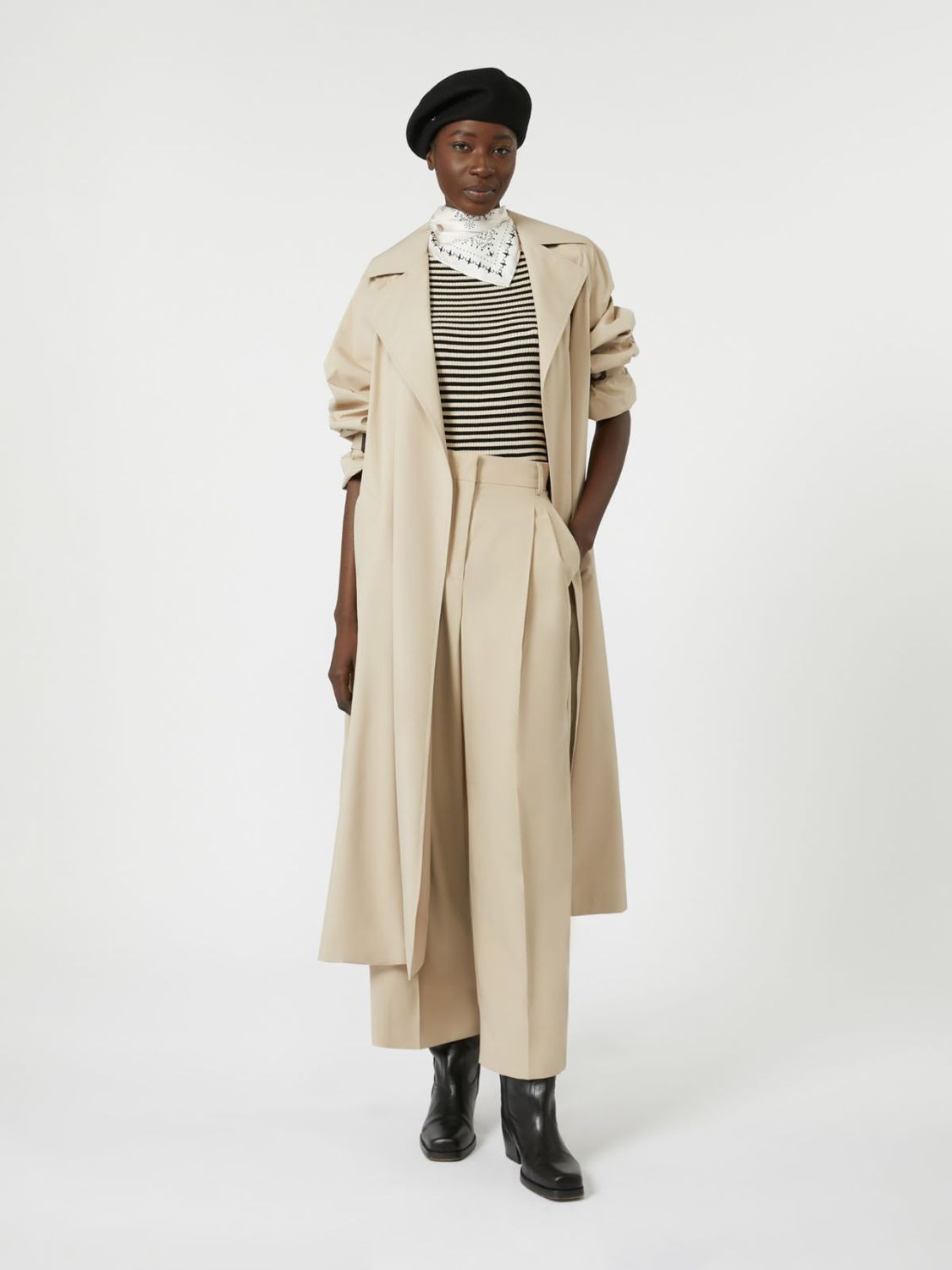 WEEKEND MAX MARA Stylish Water-Repellent Trench Jacket