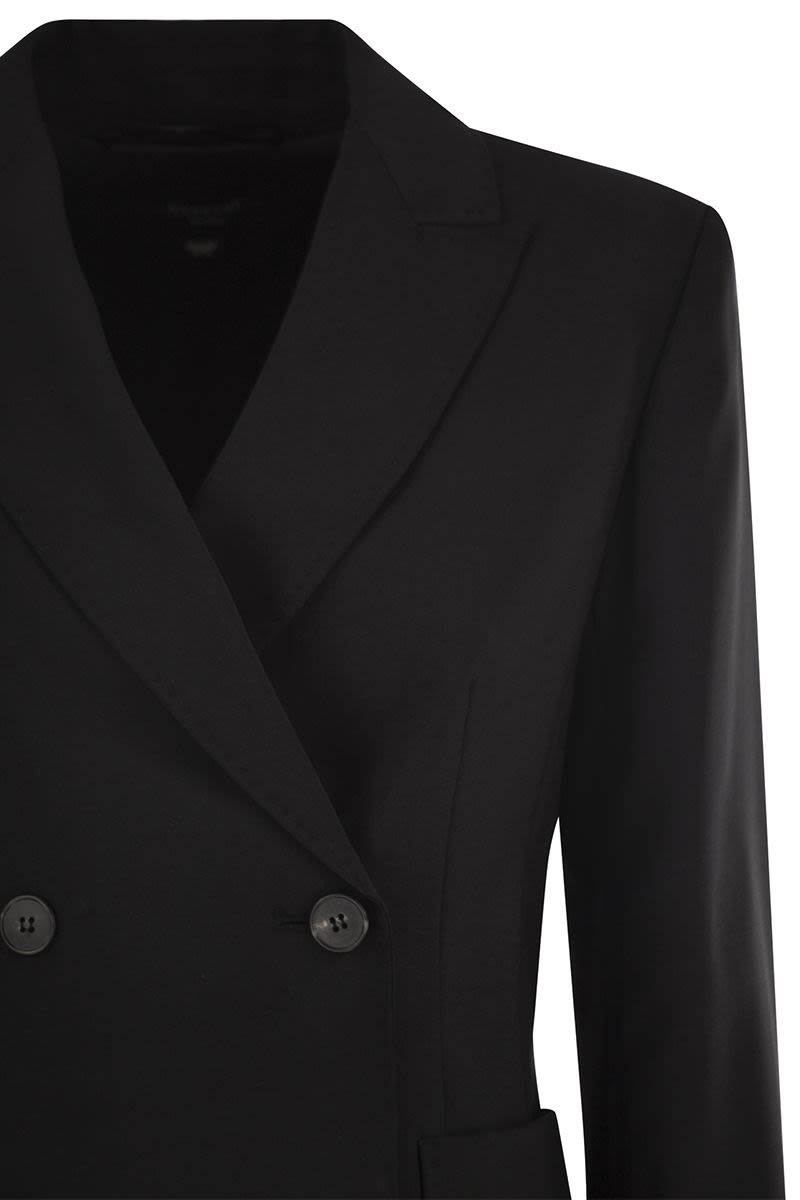 WEEKEND MAX MARA Double-Breasted Wool Canvas Blazer