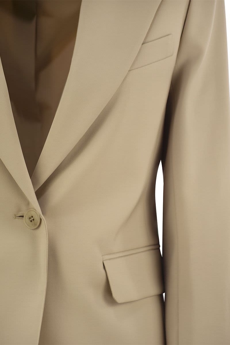 WEEKEND MAX MARA Natural Stretch Wool Blazer - Women