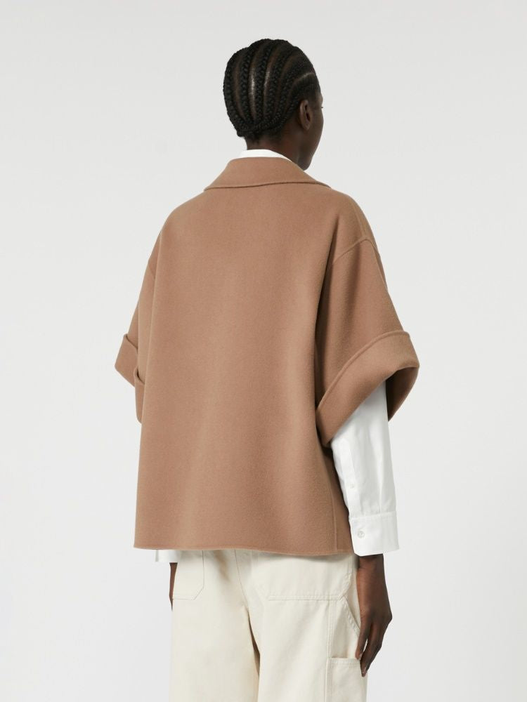 WEEKEND MAX MARA Boxy Fit Short Drap Wool Jacket for Women