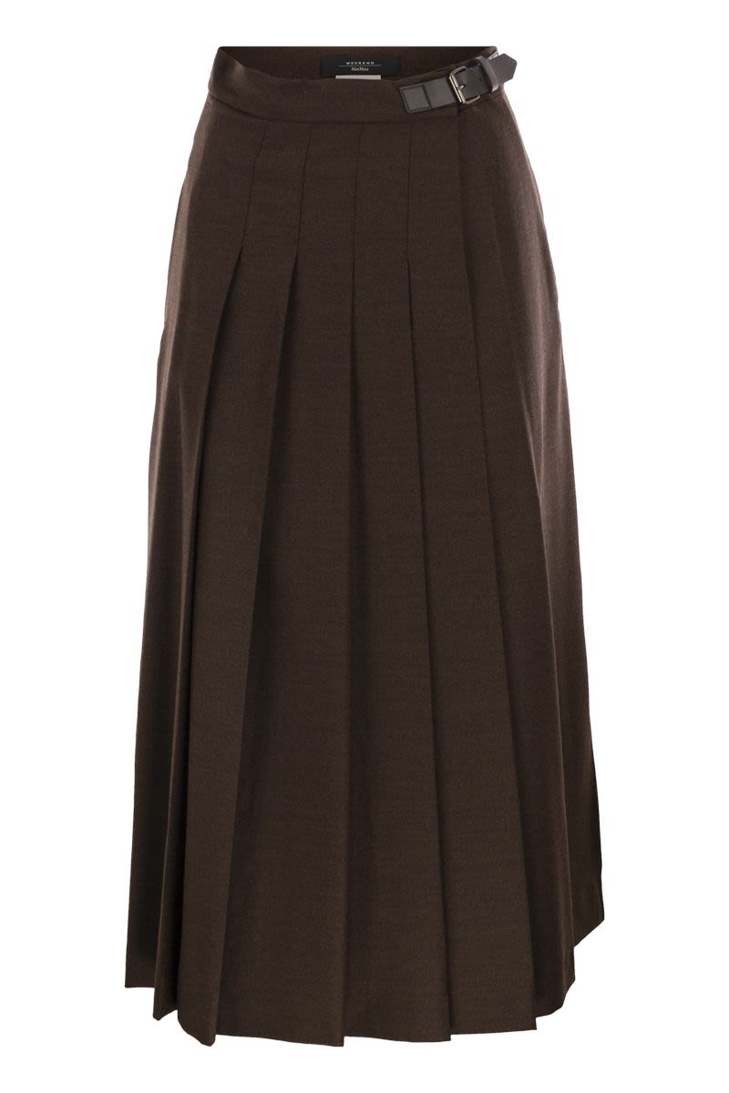 WEEKEND MAX MARA Wool Wrap Skirt