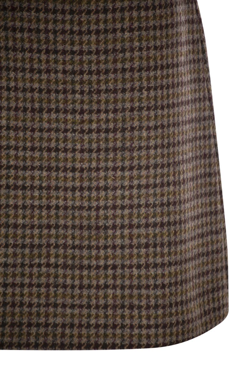 WEEKEND MAX MARA Mini Prince of Wales Wool Skirt