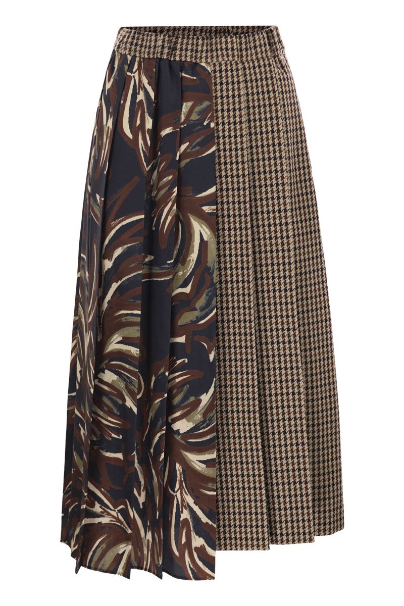 WEEKEND MAX MARA Pleated Wool Midi Skirt