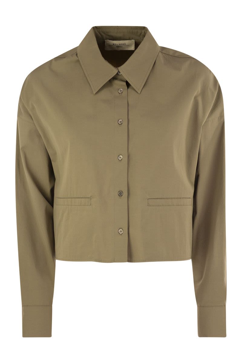 WEEKEND MAX MARA Heavyweight Cotton Boxy Shirt