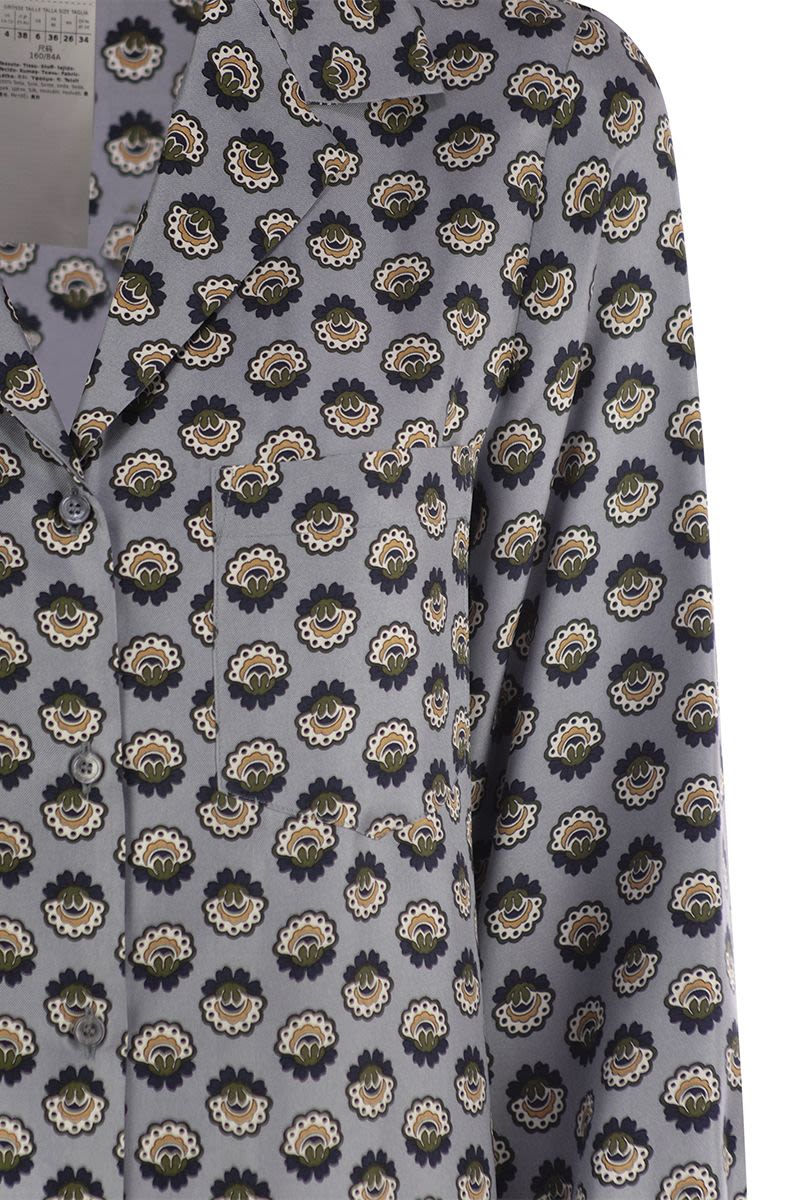 WEEKEND MAX MARA Silk Twill Shirt - Women's Pajama Style