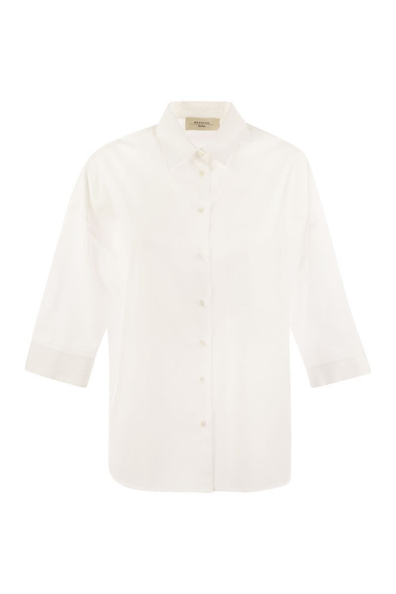WEEKEND MAX MARA Women's Soft Poplin Shirt with Flared Fit