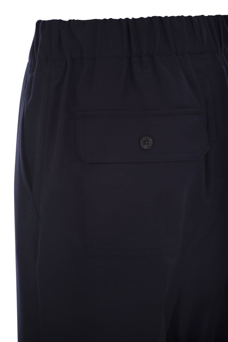 WEEKEND MAX MARA Ankle-Length Cropped Wool Flannel Trousers