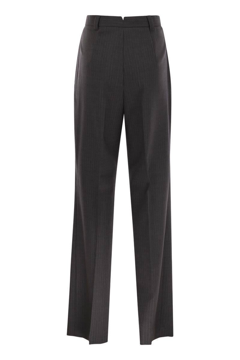 WEEKEND MAX MARA Chic Virgin Wool Straight-Leg Trousers