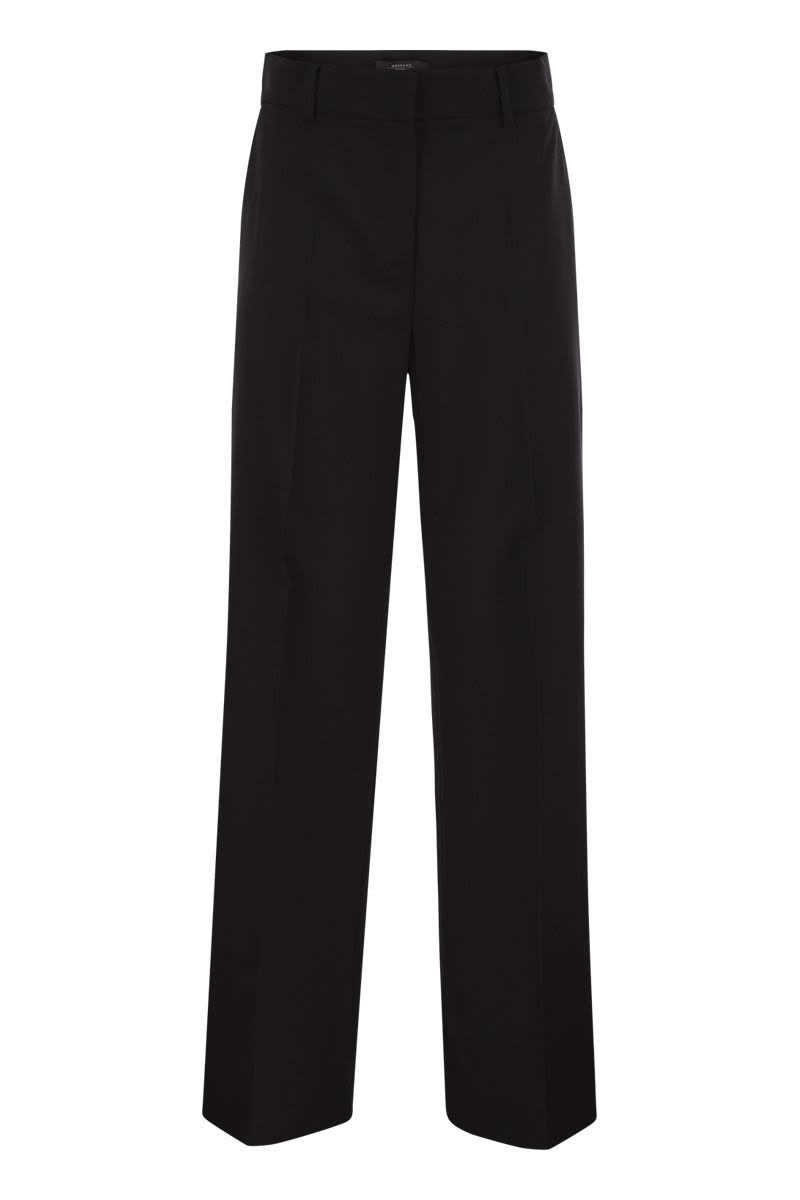 WEEKEND MAX MARA Wide-Leg Wool Palazzo Trousers