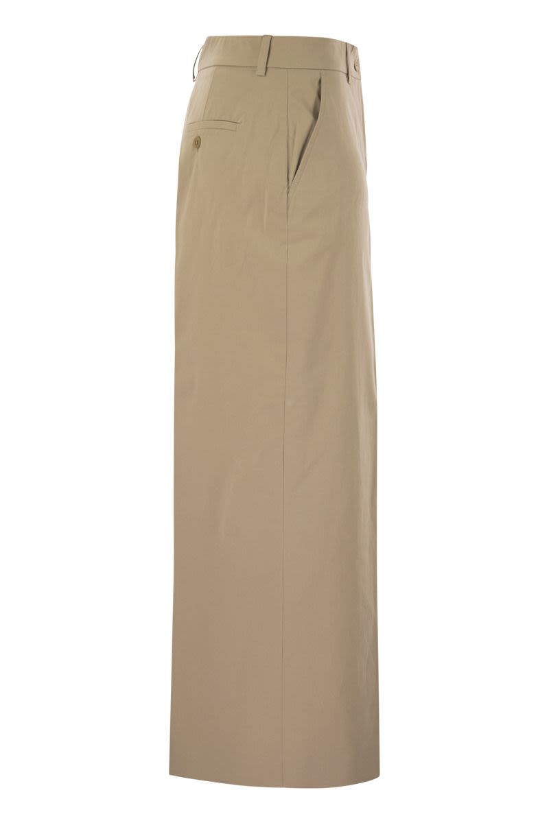 WEEKEND MAX MARA High-Waisted Cotton Satin Crop Trousers