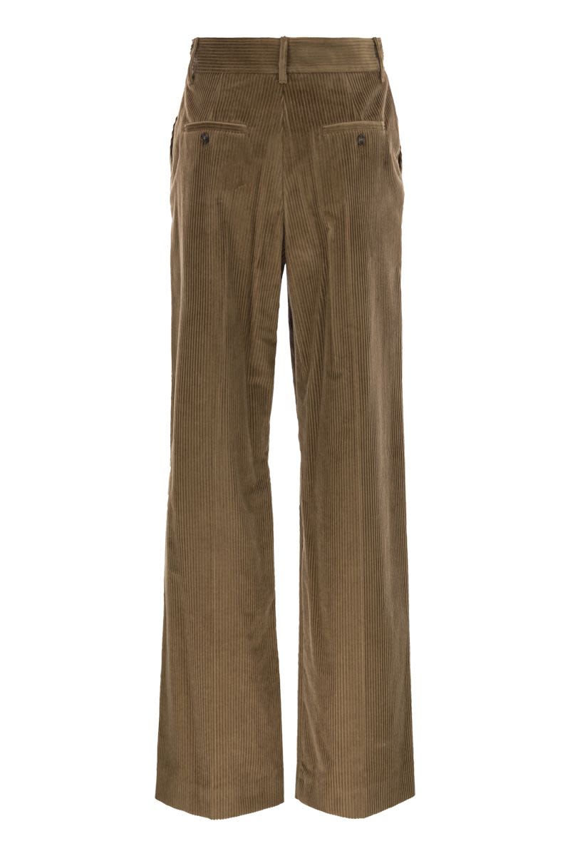 WEEKEND MAX MARA Wide-Leg Corduroy Trousers