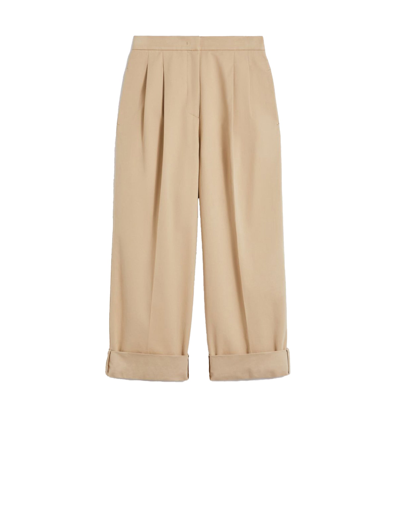 WEEKEND MAX MARA Wide Leg Trousers with High Cuffs for Women - FW25
