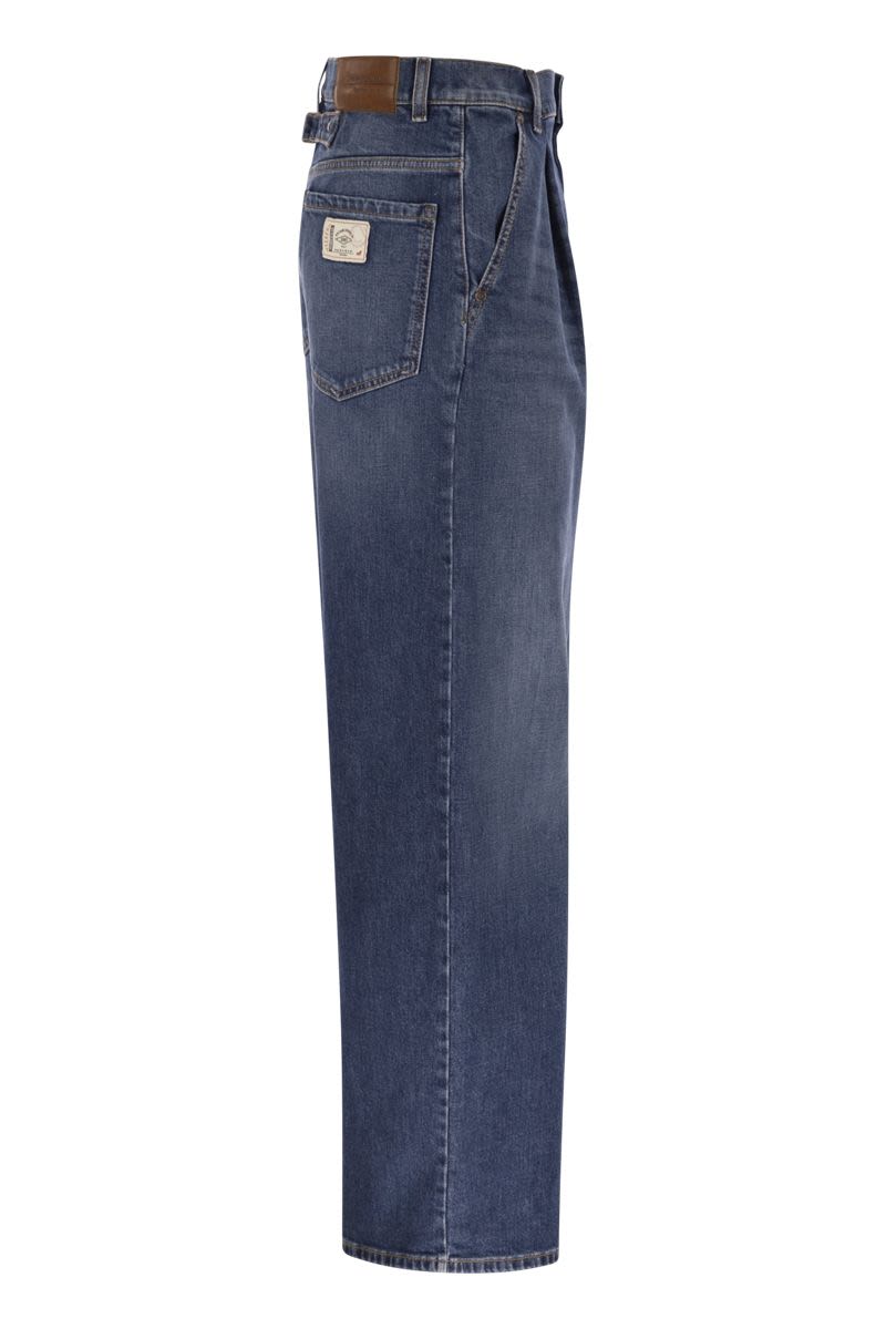 WEEKEND MAX MARA Comfort Wide Leg Denim Trousers
