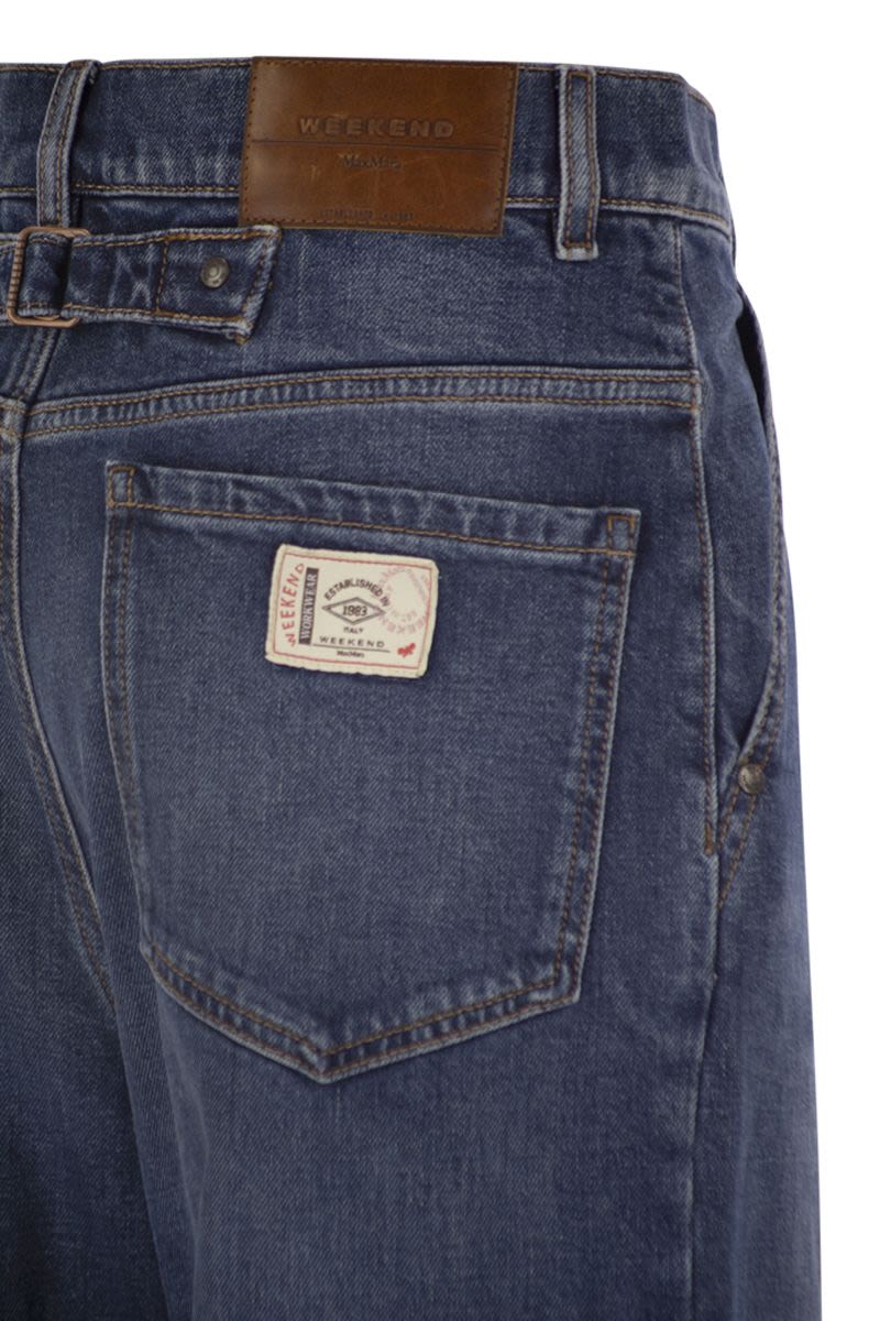 WEEKEND MAX MARA Comfort Wide Leg Denim Trousers