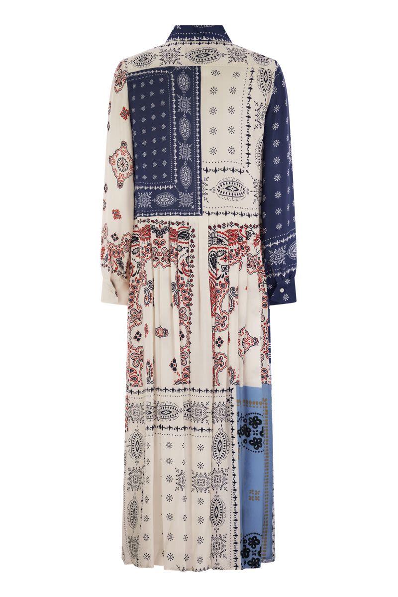WEEKEND MAX MARA Printed Viscose Chemisier Long Dress