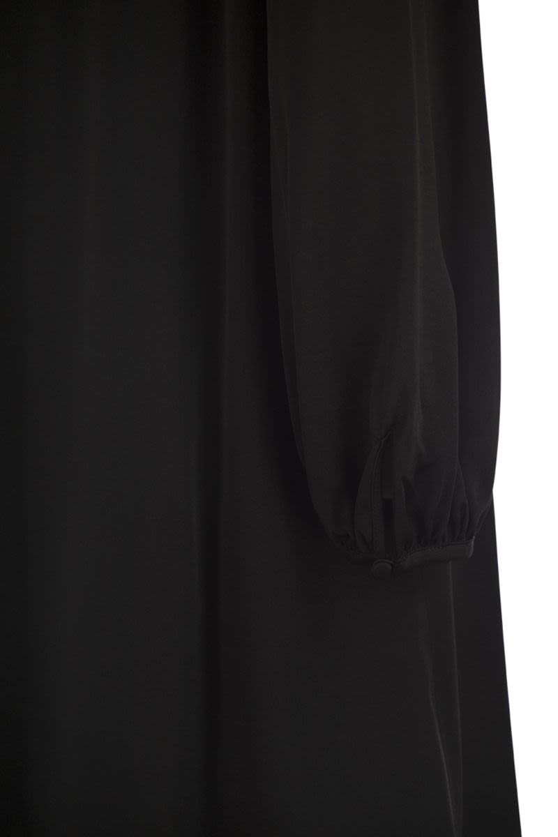 WEEKEND MAX MARA Elegant Mini Dress with Asymmetrical Draped Neckline