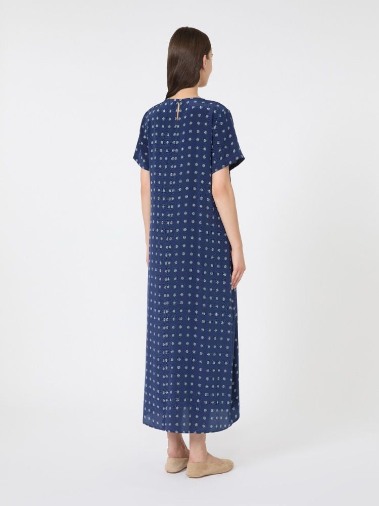 WEEKEND MAX MARA Silk Midi Dress with Floral Print