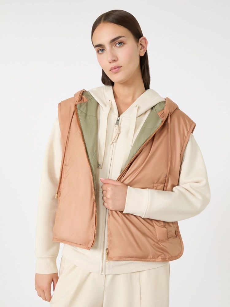 WEEKEND MAX MARA Reversible Hooded Quilted Vest for Women
