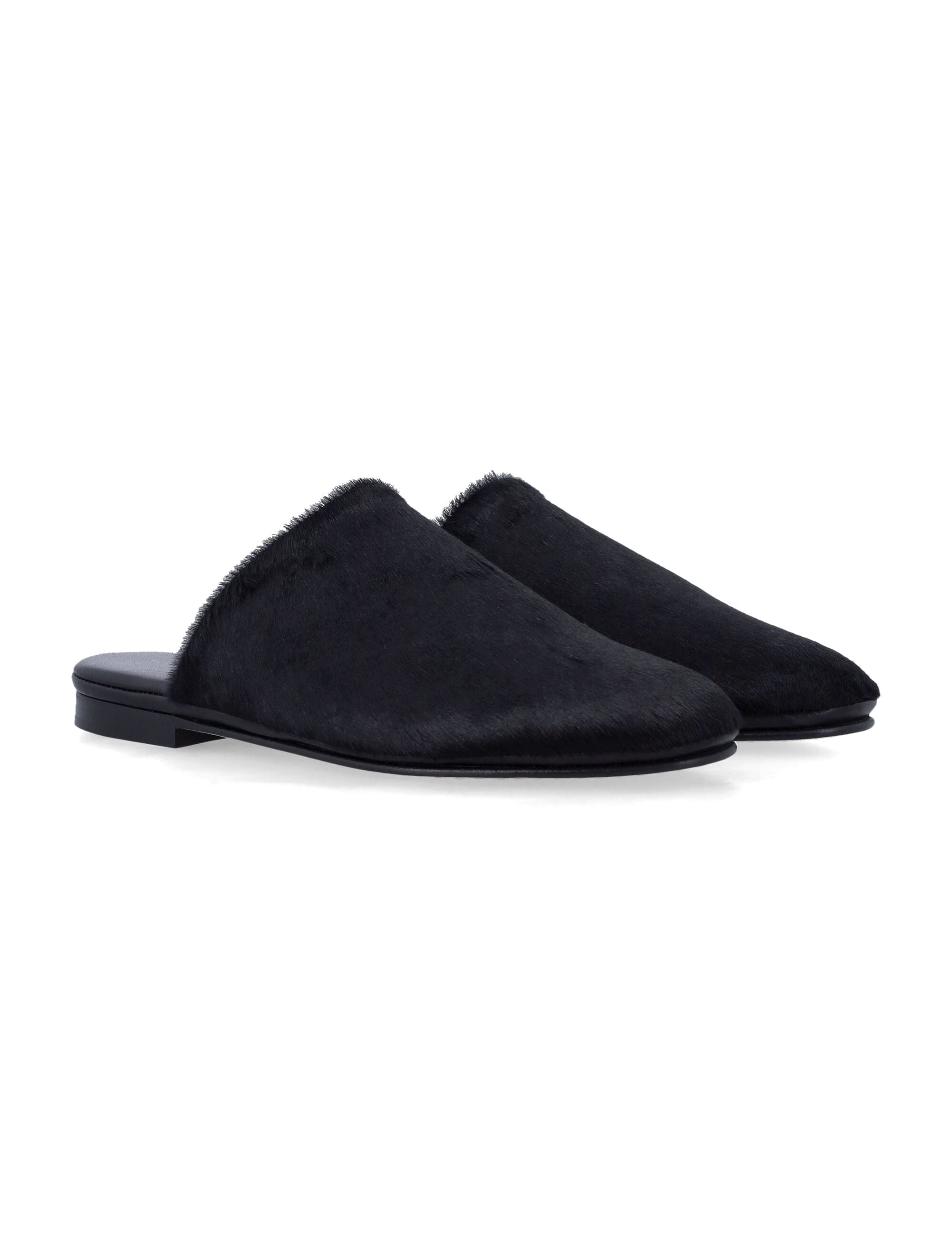 ALBERTA FERRETI Minimalist Pony Hair Flats for Women