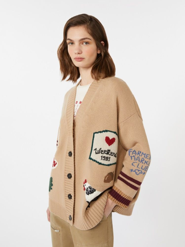 WEEKEND MAX MARA Cozy Luxe Knit Cardigan