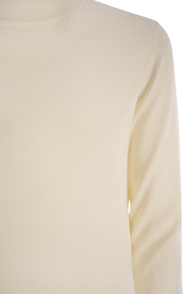 WEEKEND MAX MARA Silk and Wool Blend Turtleneck Sweater for Women