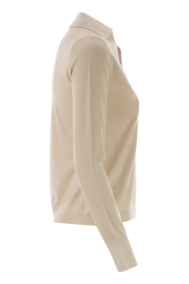 WEEKEND MAX MARA Wool and Cashmere Polo Shirt