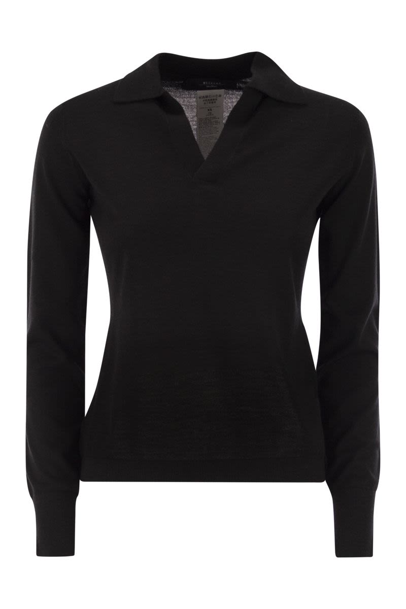 WEEKEND MAX MARA Wool and Cashmere Polo Shirt