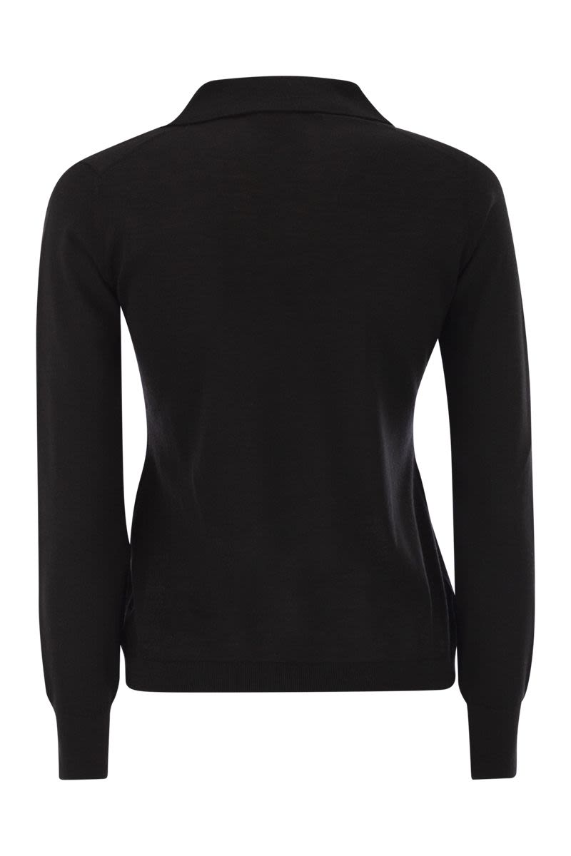 WEEKEND MAX MARA Wool and Cashmere Polo Shirt