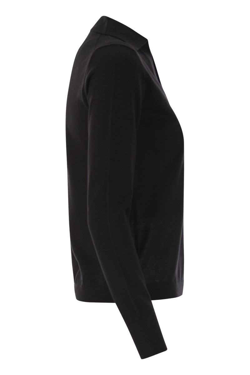 WEEKEND MAX MARA Wool and Cashmere Polo Shirt