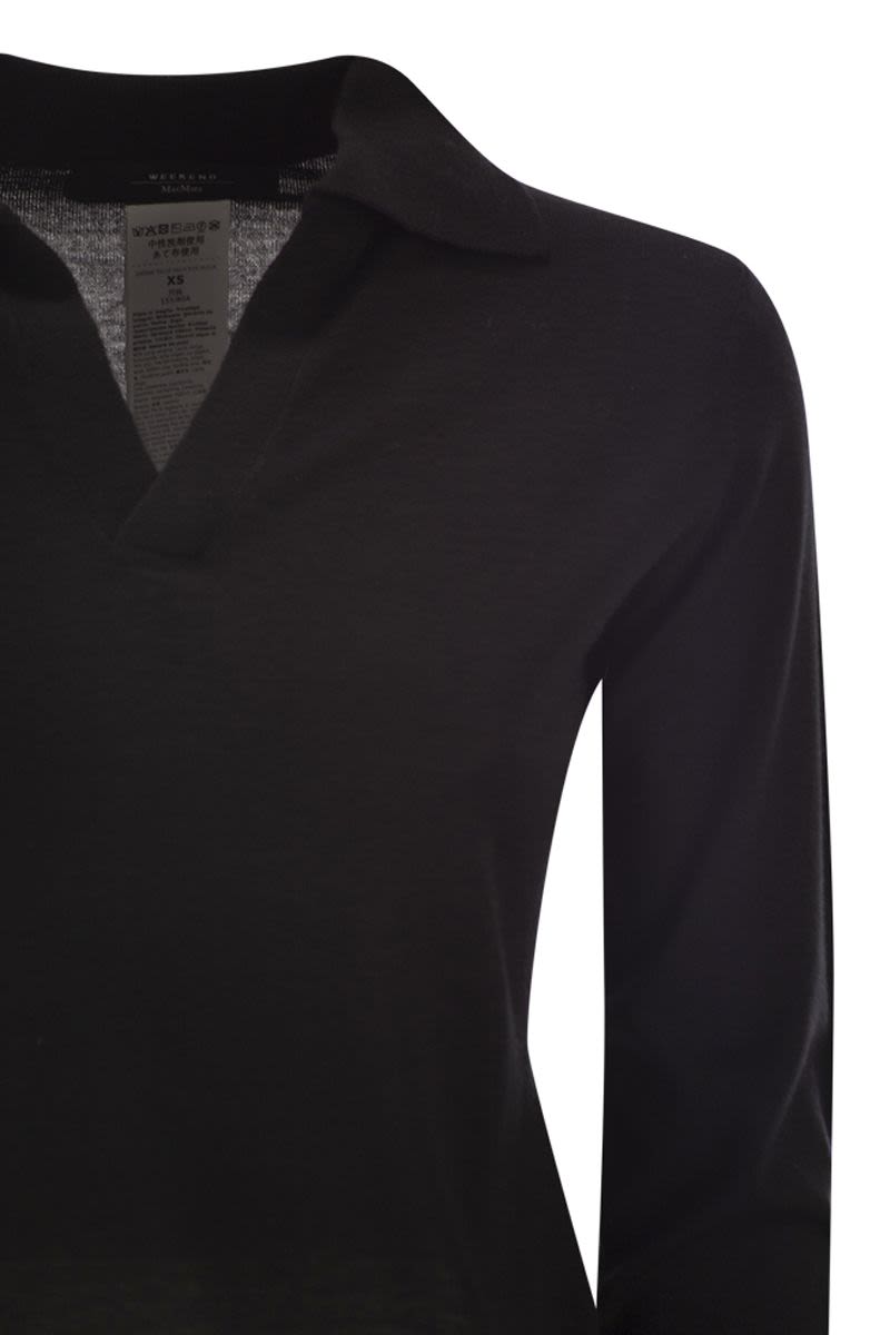 WEEKEND MAX MARA Wool and Cashmere Polo Shirt
