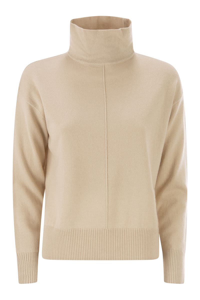 WEEKEND MAX MARA Crater Neckline Wool and Cashmere Jumper